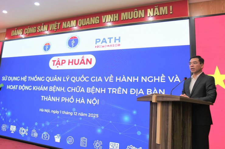 Tập huấn triển khai Hệ thống Quản lý Quốc gia về hành nghề và hoạt động khám bệnh, chữa bệnh- Ảnh 1.