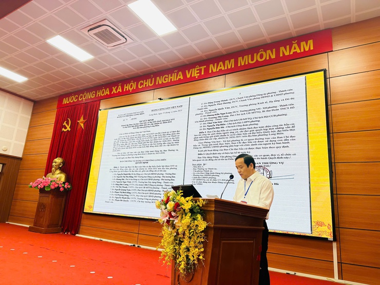 Phường Long Biên tổ chức Hội nghị triển khai công tác bầu cử đại biểu Quốc hội khoá XVI và đại biểu Hội đồng nhân dân các cấp nhiệm kỳ 2026-2031- Ảnh 1.