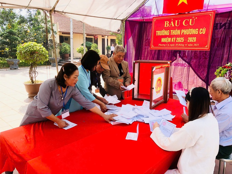 34/38 thôn thuộc xã Chương Dương đồng loạt tổ chức cuộc bầu cử trưởng thôn nhiệm kỳ 2025-2028- Ảnh 7.