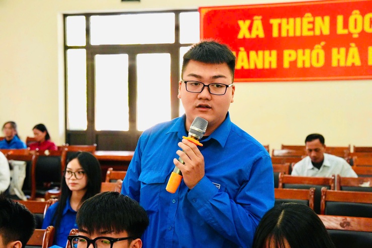 XÃ THIÊN LỘC TỔ CHỨC TỌA ĐÀM PHÁT HUY VAI TRÒ THANH NIÊN TRONG CẢI CÁCH HÀNH CHÍNH VÀ CHUYỂN ĐỔI SỐ- Ảnh 4.