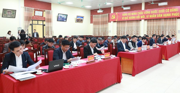 Minh Châu triển khai công tác bầu cử đại biểu Quốc hội khóa XVI và đại biểu HĐND các cấp nhiệm kỳ 2026 – 2031- Ảnh 2.