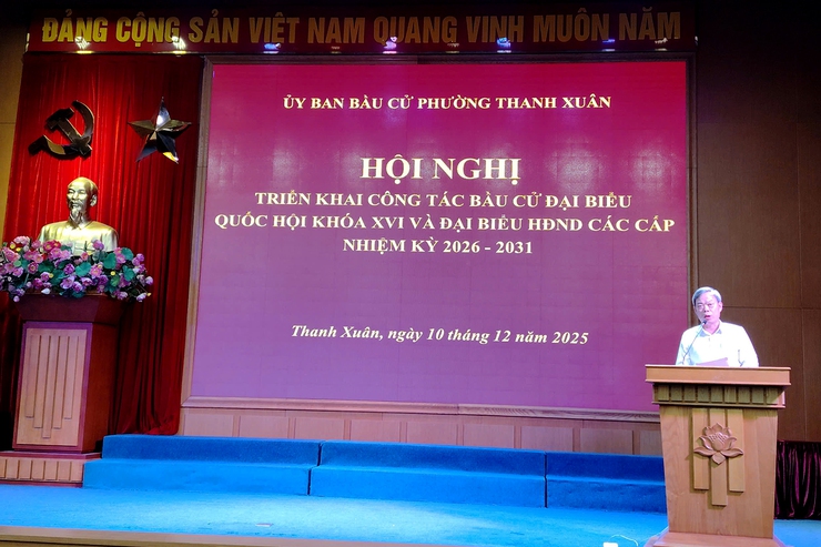 Hội nghị triển khai công tác bầu cử đại biểu Quốc hội khóa XVI và bầu cử đại biểu HĐND các cấp nhiệm kỳ 2026-2031- Ảnh 1.