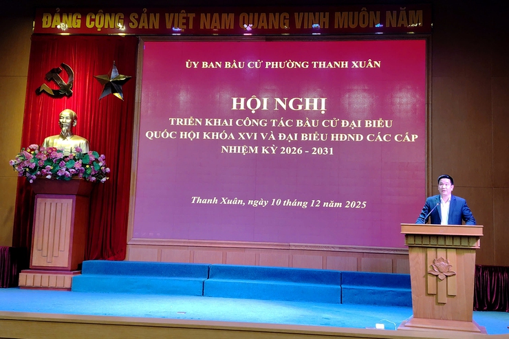 Hội nghị triển khai công tác bầu cử đại biểu Quốc hội khóa XVI và bầu cử đại biểu HĐND các cấp nhiệm kỳ 2026-2031- Ảnh 2.