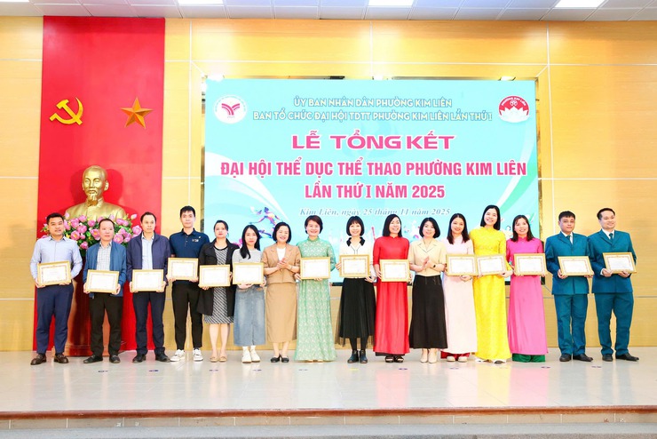 Phường Kim Liên tổng kết Đại hội Thể dục Thể thao lần thứ I năm 2025- Ảnh 16.