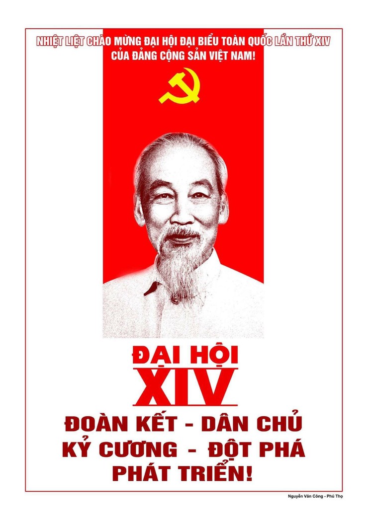 Một số mẫu tranh cổ động trực quan tuyên truyền Đại hội đại biểu toàn quốc lần thứ XIV của Đảng- Ảnh 7.