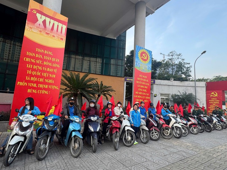 Phường Hoàng Liệt tổ chức Lễ ra quân thực hiện cao điểm đảm bảo trật tự, văn minh đô thị, vệ sinh môi trường, xử lý các vi phạm về đô thị trên địa bàn Phường- Ảnh 4.