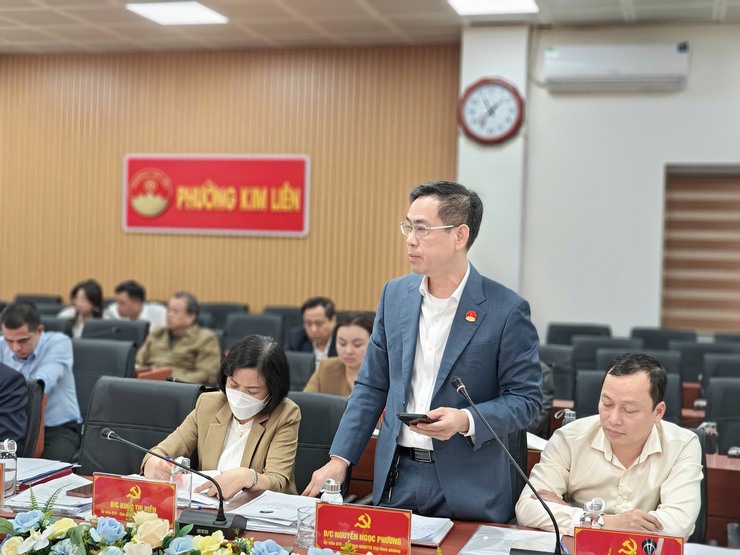 HỘI NGHỊ LẦN THỨ NĂM BAN CHẤP HÀNH ĐẢNG BỘ PHƯỜNG KIM LIÊN XEM XÉT NHIỀU NỘI DUNG QUAN TRỌNG- Ảnh 3.