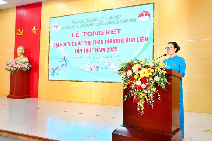 Phường Kim Liên tổng kết Đại hội Thể dục Thể thao lần thứ I năm 2025- Ảnh 10.