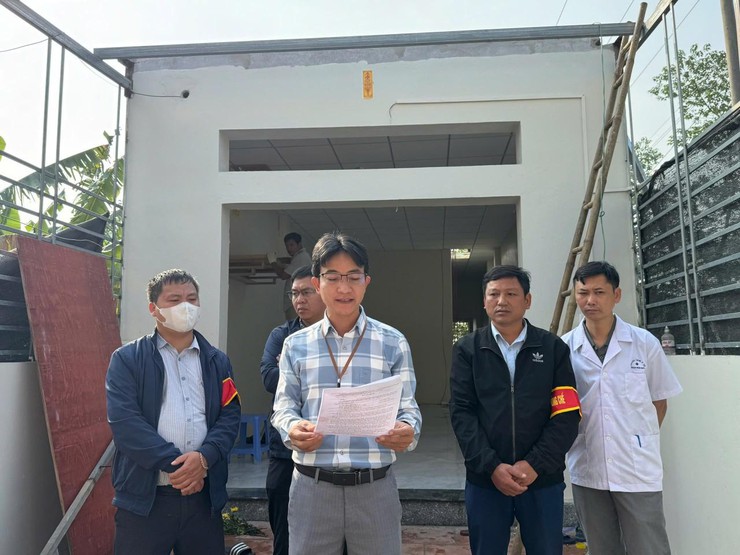 Xã An Khánh: Cưỡng chế tháo dỡ công trình vi phạm trên đất nông nghiệp- Ảnh 1.