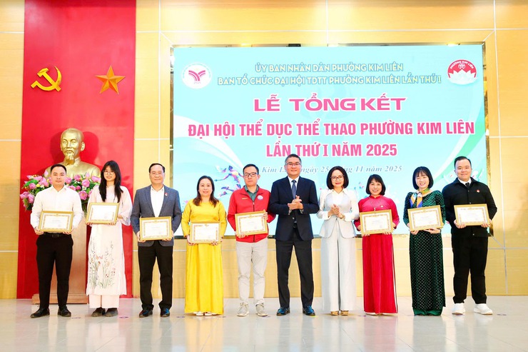 Phường Kim Liên tổng kết Đại hội Thể dục Thể thao lần thứ I năm 2025- Ảnh 12.