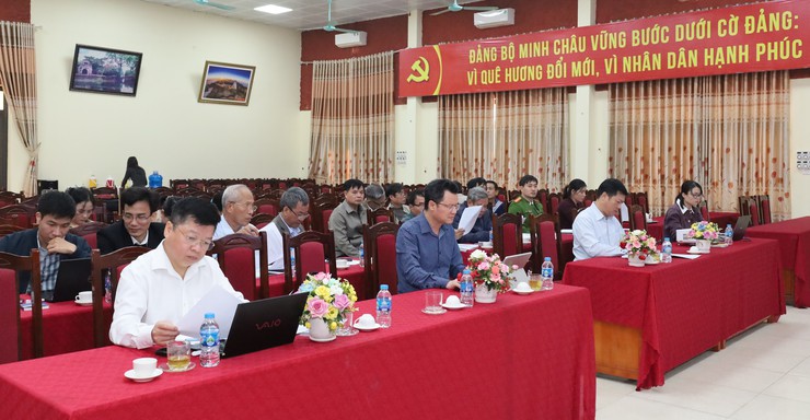 Xã Minh Châu triển khai cuộc thi “Xanh thôn – Sạch ngõ – Đẹp điểm đến”- Ảnh 2.