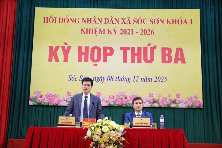 HĐND XÃ SÓC SƠN TỔ CHỨC KỲ HỌP THƯỜNG LỆ CUỐI NĂM 2025, XÁC ĐỊNH NHIỆM VỤ TRỌNG TÂM NĂM 2026- Ảnh 1.