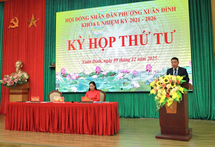 Kỳ họp thứ 4 HĐND phường Xuân Đỉnh: Quyết nghị mục tiêu, nhiệm vụ phát triển năm 2026- Ảnh 1.