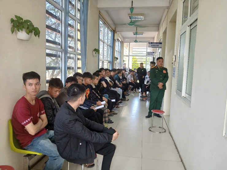 Xã Tiến Thắng khám tuyển nghĩa vụ quân sự năm 2026- Ảnh 1.