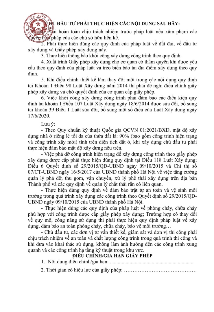 CẤP GIẤY PHÉP XÂY DỰNG CÓ THỜI HẠN CHO BÀ NGUYỄN THỊ KIM DUNG- Ảnh 3.