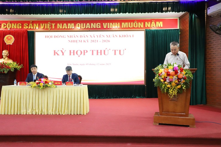  Kỳ họp thứ 4 HĐND xã Yên Xuân khoá I nhiệm kỳ 2021 – 2026: Thông qua nhiều Nghị quyết quan trọng- Ảnh 3.