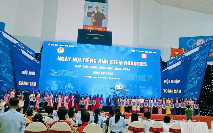 XÃ ĐA PHÚC - TRƯỜNG TIỂU HỌC KIM LŨ RẠNG NGỜI TẠI NGÀY HỘI TIẾNG ANH STEM ROBOTICS TOÀN THÀNH PHỐ!- Ảnh 1.