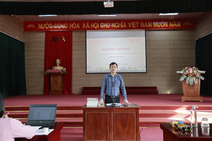 Hội nghị thống nhất kết quả rà soát hộ nghèo, hộ cận nghèo định kỳ năm 2025- Ảnh 1.