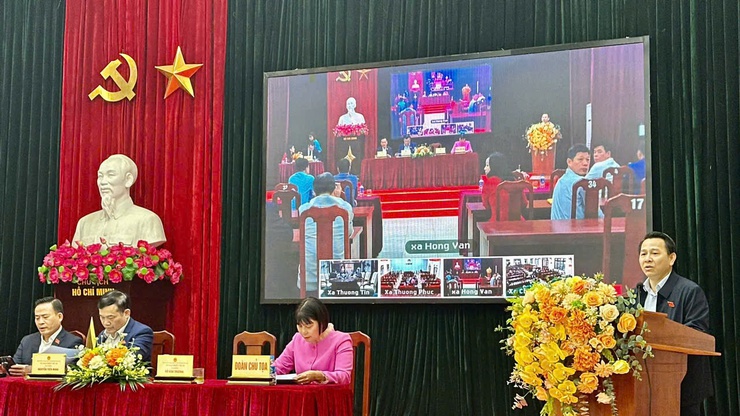 Tổ đại biểu HĐND TP Hà Nội (Đơn vị bầu cử số 18) tiếp xúc cử tri 4 xã: Thường Tín, Thượng Phúc, Hồng Vân, Chương Dương sau kỳ họp thứ 28 HĐND TP Hà Nội năm 2025, khóa XVI, nhiệm kỳ 2021 - 2026.- Ảnh 4.