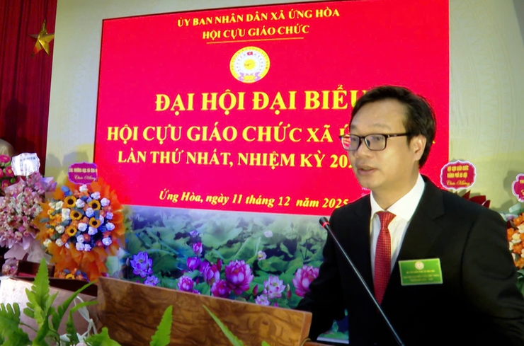 ĐẠI HỘI ĐẠI BIỂU HỘI CỰU GIÁO CHỨC XÃ ỨNG HOÀ LẦN THỨ NHẤT, NHIỆM KỲ 2025 – 2030.- Ảnh 3.