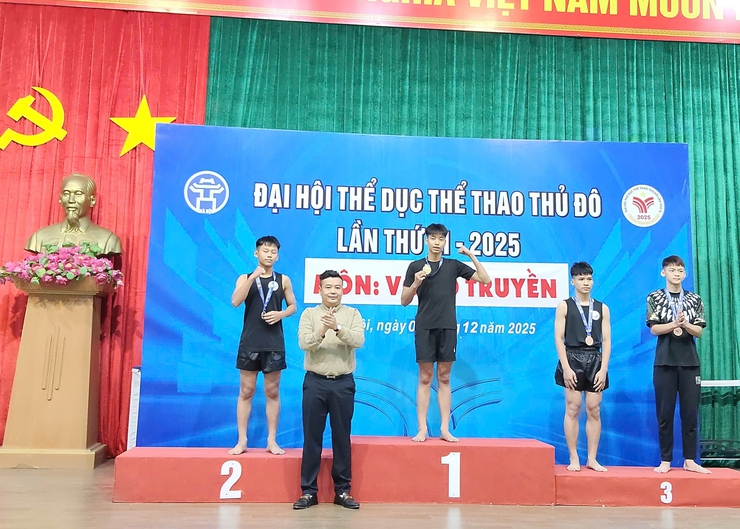 ỨNG HÒA ĐẠT 15 HUY CHƯƠNG TẠI ĐẠI HỘI THỂ DỤC THỂ THAO THỦ ĐÔ - NHẤT CỤM 9 MÔN VÕ CỔ TRUYỀN- Ảnh 3.