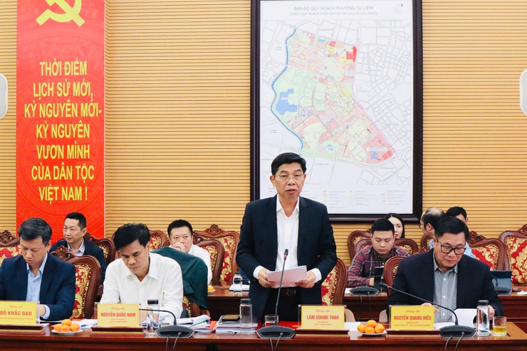 Đoàn Giám sát 07 của Thành ủy Hà Nội làm việc với phường Từ Liêm, Xuân Phương- Ảnh 2.