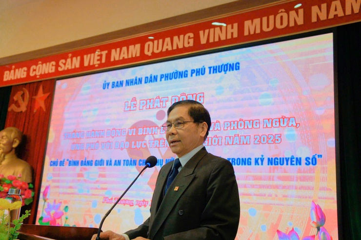 Phường Phú Thượng tổ chức Lễ phát động hưởng ứng tháng hành động vì bình đẳng giới và phòng chống bạo lực trên cơ sở giới năm 2025- Ảnh 7.