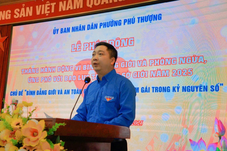 Phường Phú Thượng tổ chức Lễ phát động hưởng ứng tháng hành động vì bình đẳng giới và phòng chống bạo lực trên cơ sở giới năm 2025- Ảnh 3.