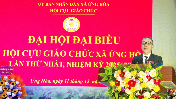 ĐẠI HỘI ĐẠI BIỂU HỘI CỰU GIÁO CHỨC XÃ ỨNG HOÀ LẦN THỨ NHẤT, NHIỆM KỲ 2025 – 2030.- Ảnh 18.