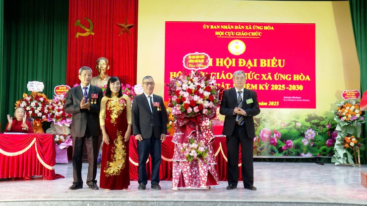 ĐẠI HỘI ĐẠI BIỂU HỘI CỰU GIÁO CHỨC XÃ ỨNG HOÀ LẦN THỨ NHẤT, NHIỆM KỲ 2025 – 2030.- Ảnh 1.