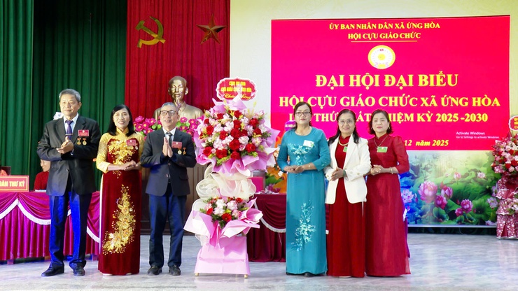 ĐẠI HỘI ĐẠI BIỂU HỘI CỰU GIÁO CHỨC XÃ ỨNG HOÀ LẦN THỨ NHẤT, NHIỆM KỲ 2025 – 2030.- Ảnh 11.