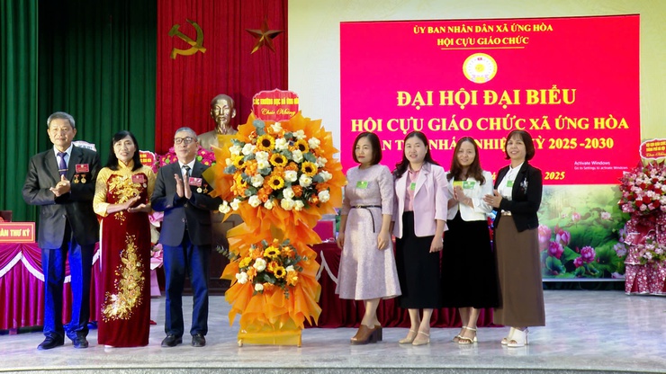 ĐẠI HỘI ĐẠI BIỂU HỘI CỰU GIÁO CHỨC XÃ ỨNG HOÀ LẦN THỨ NHẤT, NHIỆM KỲ 2025 – 2030.- Ảnh 12.