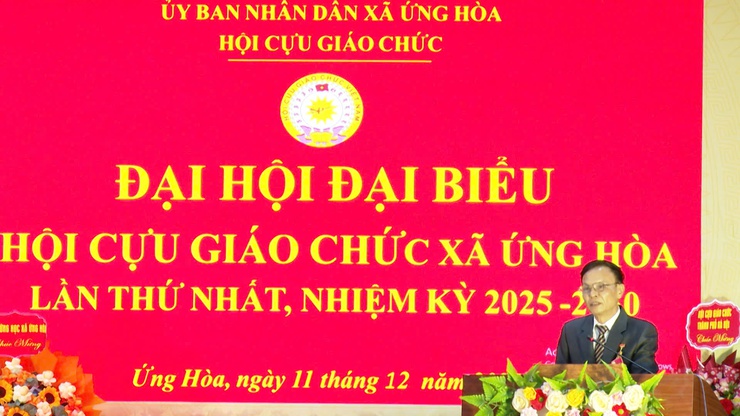 ĐẠI HỘI ĐẠI BIỂU HỘI CỰU GIÁO CHỨC XÃ ỨNG HOÀ LẦN THỨ NHẤT, NHIỆM KỲ 2025 – 2030.- Ảnh 19.