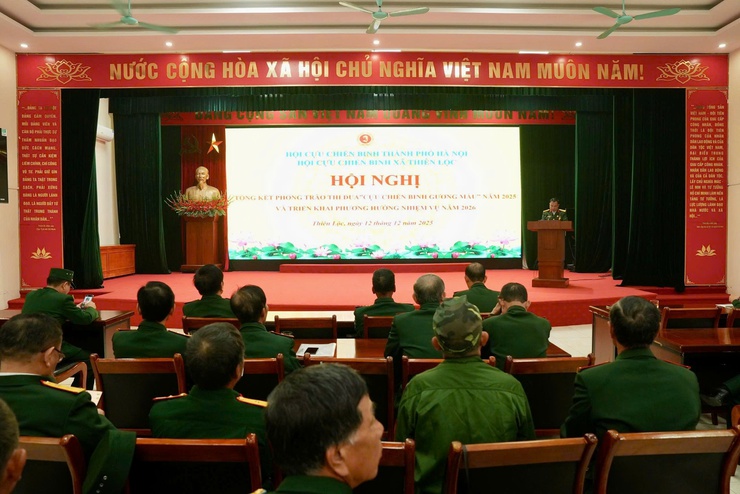 HỘI CỰU CHIẾN BINH XÃ THIÊN LỘC TỔNG KẾT PHONG TRÀO THI ĐUA "CỰU CHIẾN BINH GƯƠNG MẪU" NĂM 2025; TRIỂN KHAI PHƯƠNG HƯỚNG, NHIỆM VỤ NĂM 2026- Ảnh 2.