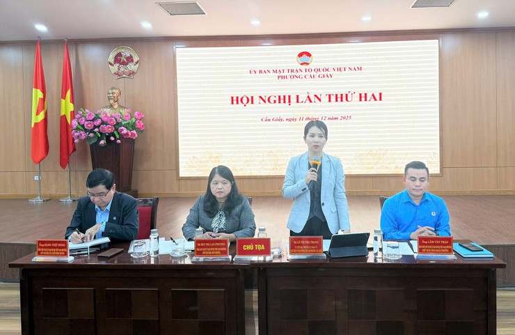 HỘI NGHỊ LẦN THỨ 2 ỦY BAN MẶT TRẬN TỔ QUỐC VIỆT NAM PHƯỜNG CẦU GIẤY- Ảnh 3.