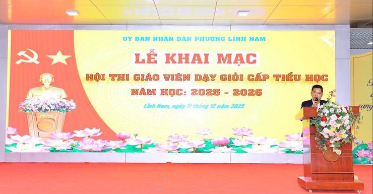 PHƯỜNG LĨNH NAM TỔ CHỨC HỘI THI GIÁO VIÊN DẠY GIỎI CẤP TIỂU HỌC, NĂM HỌC 2025 -2026- Ảnh 3.