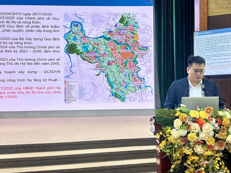 UBND xã Thư Lâm phối hợp với Ban Quản lý đồ án quy hoạch kiến trúc tổ chức Hội nghị lấy ý kiến cơ quan, tổ chức và cộng đồng dân cư đối với đồ án Quy hoạch phân khu đô thị khu vực phía Đông xã Thư Lâm- Ảnh 6.