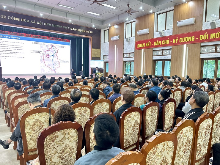 UBND xã Thư Lâm phối hợp với Ban Quản lý đồ án quy hoạch kiến trúc tổ chức Hội nghị lấy ý kiến cơ quan, tổ chức và cộng đồng dân cư đối với đồ án Quy hoạch phân khu đô thị khu vực phía Đông xã Thư Lâm- Ảnh 2.