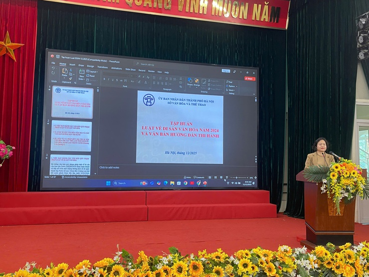 
Phường Bồ Đề tập huấn Luật di sản văn hóa- Ảnh 1.