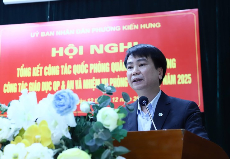 Phường Kiến Hưng đạt nhiều kết quả nổi bật trong công tác quốc phòng, quân sự địa phương năm 2025- Ảnh 3.