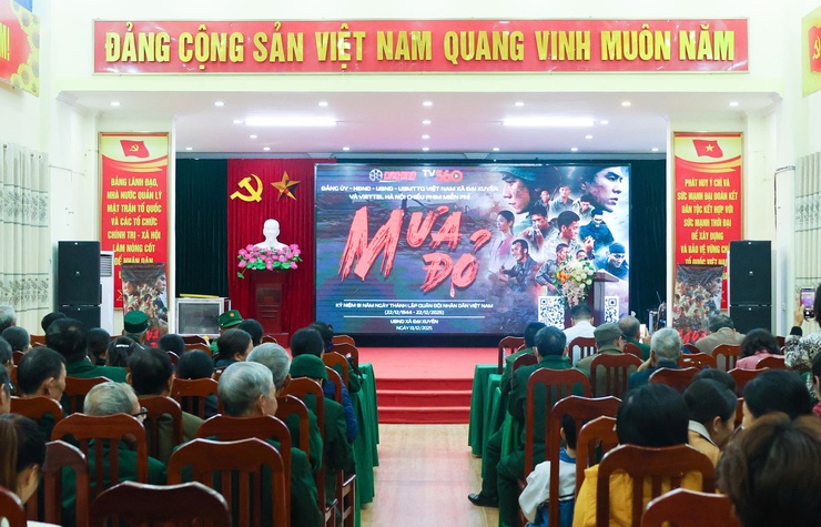 Chiếu phim “Mưa Đỏ” miễn phí tại xã Đại Xuyên: Lan tỏa giá trị lịch sử và lòng yêu nước- Ảnh 1.