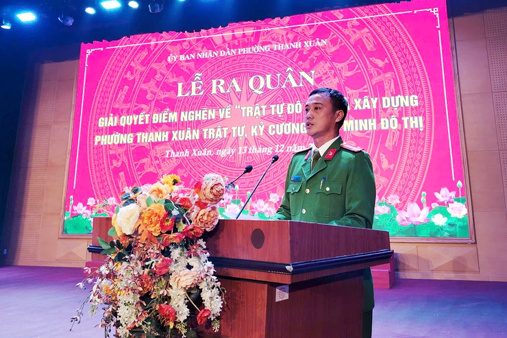 Phường Thanh Xuân ra quân giải quyết điểm nghẽn về “trật tự đô thị”- Ảnh 4.