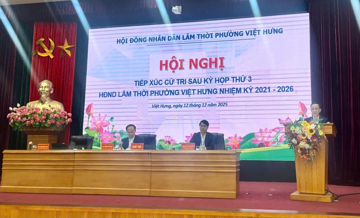 Đại biểu HĐND phường Việt Hưng tiếp xúc với cử tri sau kỳ họp thứ Ba (kỳ họp thường lệ cuối năm 2025), HĐND lâm thời phường  nhiệm kỳ 2021 - 2026- Ảnh 2.