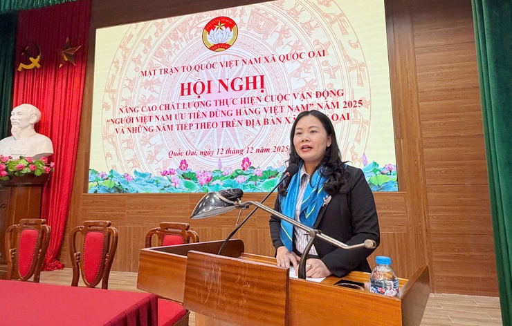 XÃ QUỐC OAI NÂNG CAO CHẤT LƯỢNG CUỘC VẬN ĐỘNG “NGƯỜI VIỆT NAM ƯU TIÊN DÙNG HÀNG VIỆT NAM” NĂM 2025
- Ảnh 3.