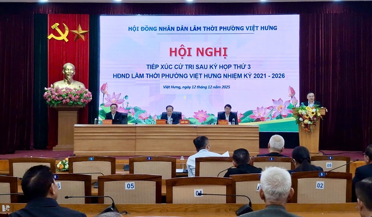 Đại biểu HĐND phường Việt Hưng tiếp xúc với cử tri sau kỳ họp thứ Ba (kỳ họp thường lệ cuối năm 2025), HĐND lâm thời phường  nhiệm kỳ 2021 - 2026- Ảnh 3.