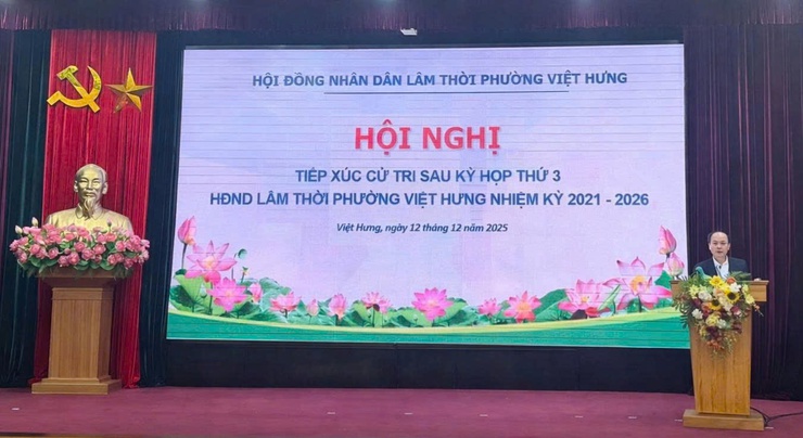 Đại biểu HĐND phường Việt Hưng tiếp xúc với cử tri sau kỳ họp thứ Ba (kỳ họp thường lệ cuối năm 2025), HĐND lâm thời phường  nhiệm kỳ 2021 - 2026- Ảnh 4.