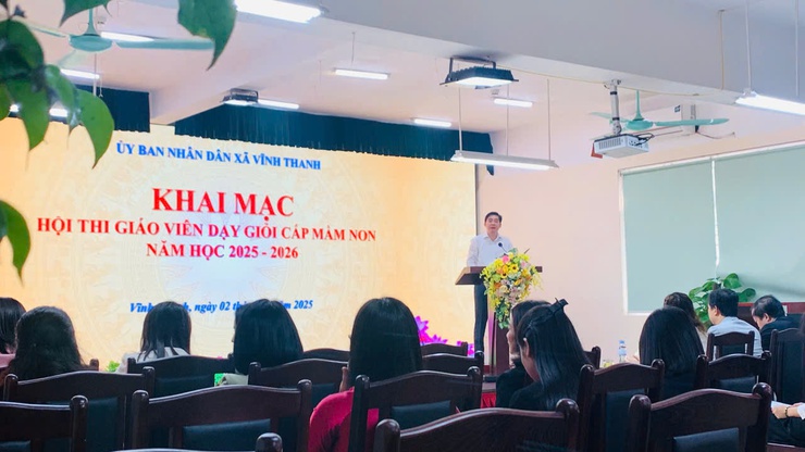 PHÒNG VĂN HÓA – XÃ HỘI XÃ VĨNH THANH TỔ CHỨC THÀNH CÔNG HỘI THI GIÁO VIÊN DẠY GIỎI CẤP MẦM NON NĂM HỌC 2025 – 2026.- Ảnh 2.
