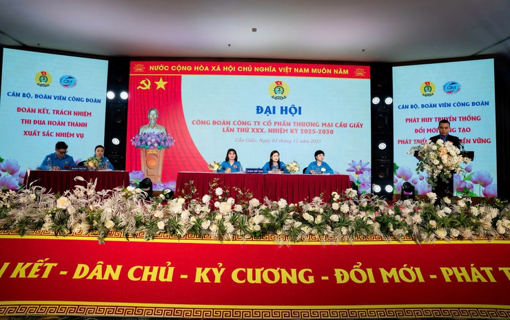 CÔNG ĐOÀN CƠ SỞ PHƯỜNG CẦU GIẤY:  100% Đại hội công đoàn cơ sở đúng tiến độ, đúng quy định.- Ảnh 10.