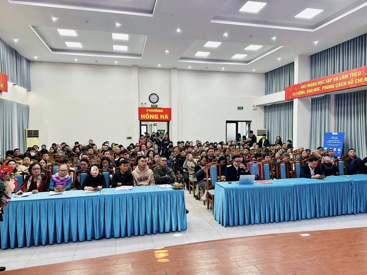 PHƯỜNG HỒNG HÀ TỔ CHỨC HỘI NGHỊ HỖ TRỢ HỘ KINH DOANH CHUYỂN ĐỔI TỪ THUẾ KHOÁN SANG KÊ KHAI- Ảnh 4.