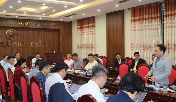 Hội nghị lấy ý kiến liên quan tới Đồ án Điều chỉnh tổng thể Quy hoạch phân khu đô thị Phú Xuyên- Ảnh 4.